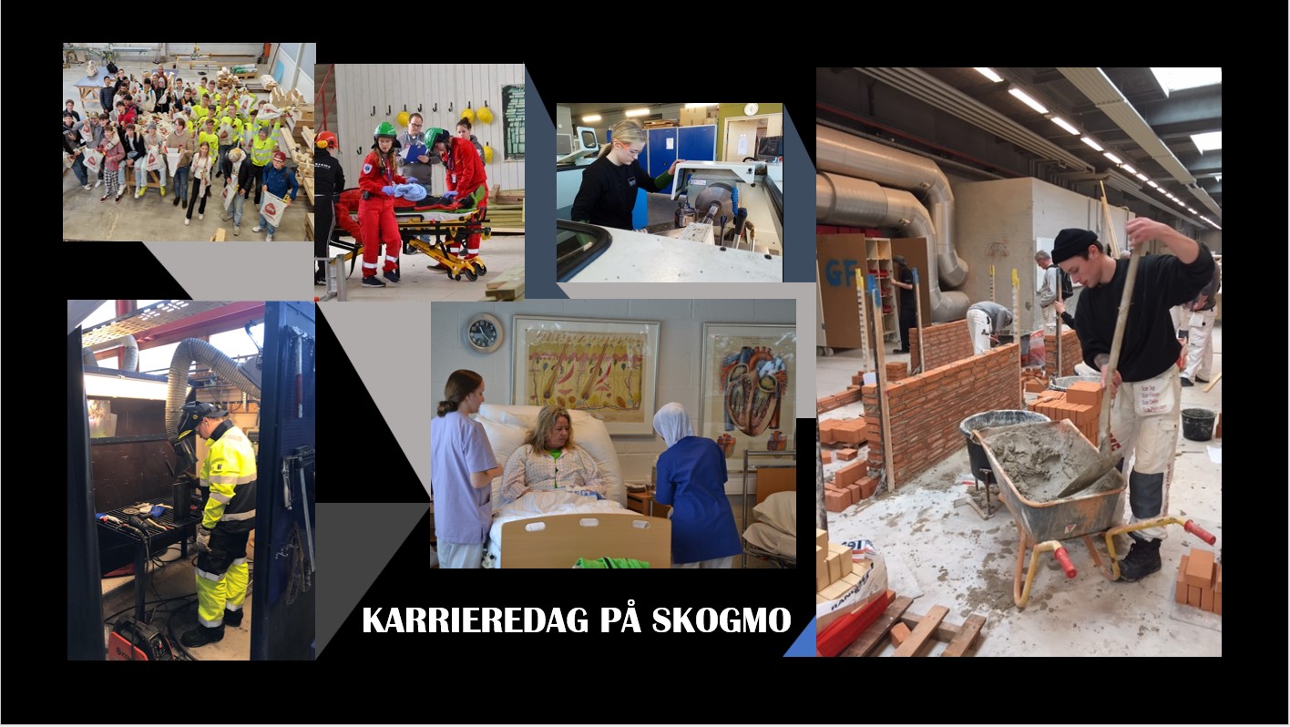 elever som illustrerer de ulike yrkesfagene
