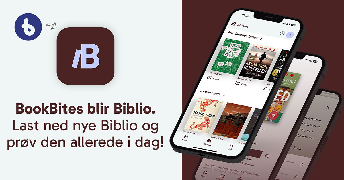 Reklamebilde for Biblio.